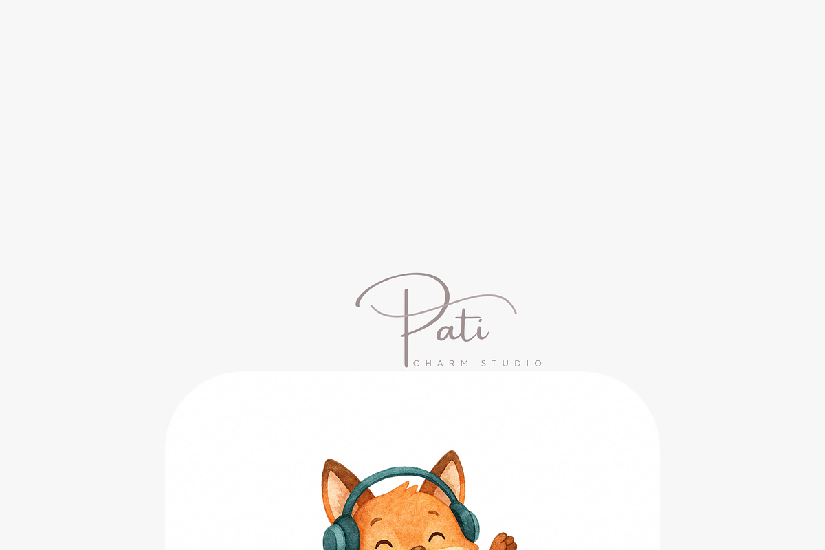 16 DJ Clipart, a Decorative Illustration by Pati Charm Studio (Photo 6 of 8)