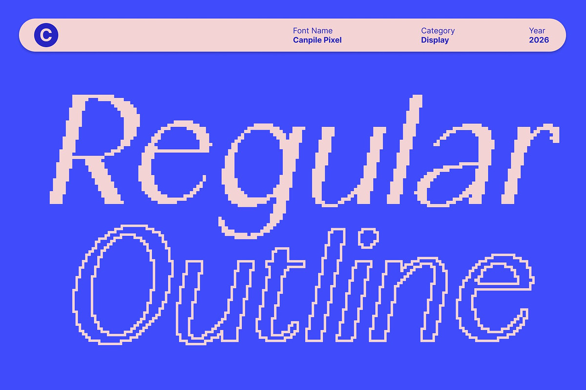 Canpile Pixel, a Sans Serif Font by Craft Supply Co. (Photo 5 of 8)