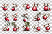 Christmas Mouse Bauble PNG, a Seasonal Illustration by Nicolle's Colorful Art (Thumbnail 3 of 6)