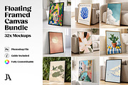 Framed Canvas Mockup Bundle PSD, a Household Mockup by Julian Adams (Thumbnail 2 of 35)