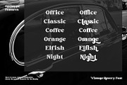 Vintage Rovery, a Serif Font by Vintage Division (Thumbnail 7 of 10)