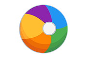 Beach ball Vector Icon, an Icon by Pexelpy (Thumbnail 2 of 2)