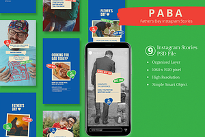 Father's Day Instagram Story & Canva, a Social Media Template by Attype