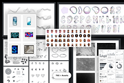 Unique Website Sections Kit in Figma, a Wireframe Template by nwdigitalstore (Thumbnail 3 of 14)