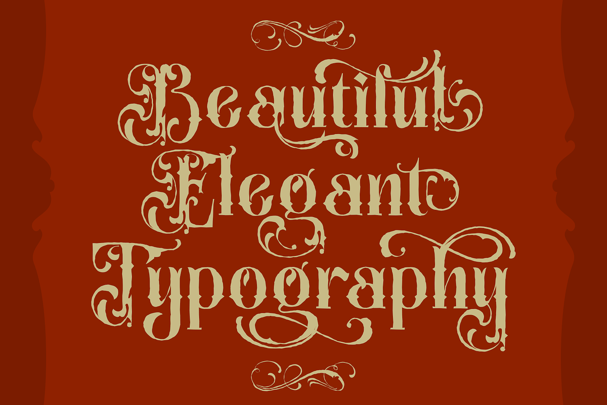 Hafishya Antique Typeface, a Blackletter Font by TypeClassHeroes (Photo 2 of 10)