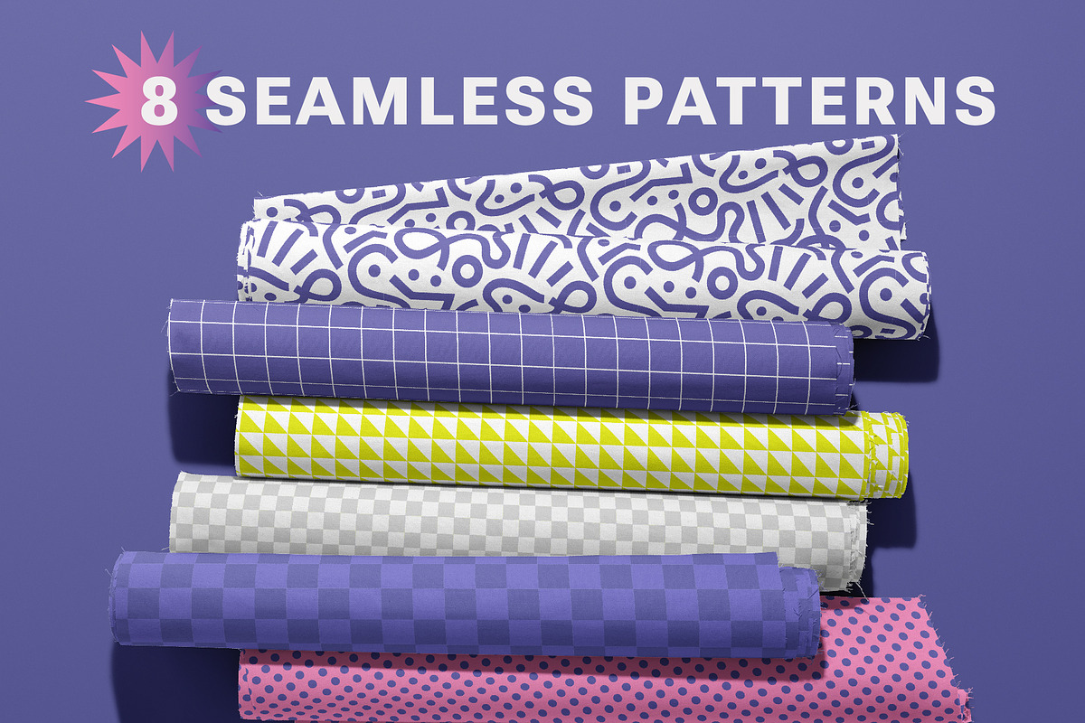 Geometric Seamless Patterns, a Pattern Graphic by Playground (Photo 1 of 5)