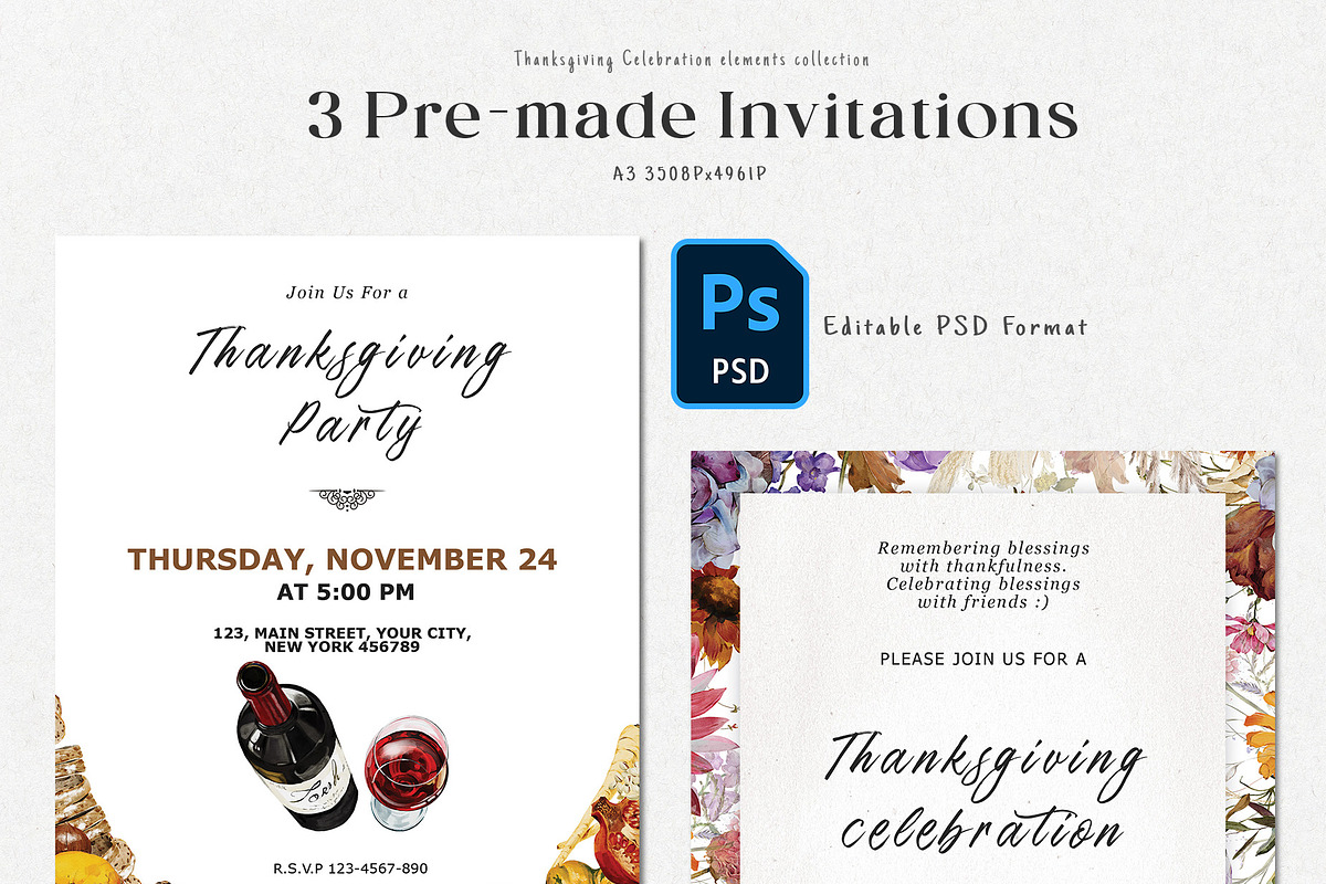 Watercolor Thanksgiving Collection, a Food Illustration by Damian Roh (Photo 10 of 17)