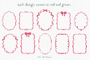 Christmas Watercolor Frames Cards, an Object Graphic by Solo Art Original (Thumbnail 3 of 12)