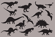 Dinosaur Silhouettes, an Illustration by Cheeky Lemons (Thumbnail 2 of 3)