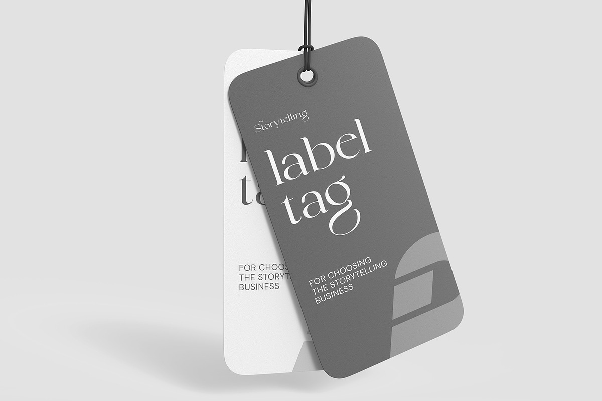 Product Tag Mockup Set Template