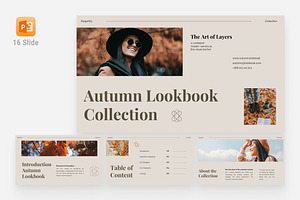 Autumn Lookbook PowerPoint, a Presentation Template by Eklip Studio