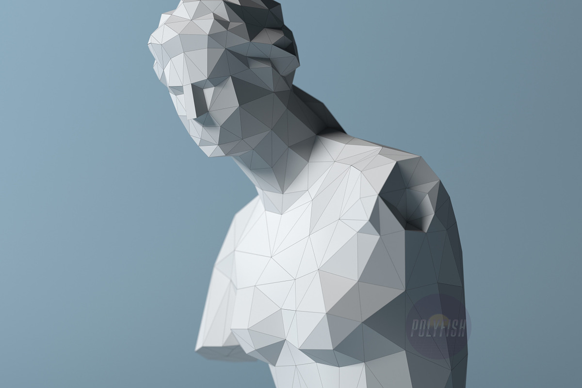 DIY Statue Set #1 3D model template, a Templates & Theme by PolyFish (Photo 12 of 17)