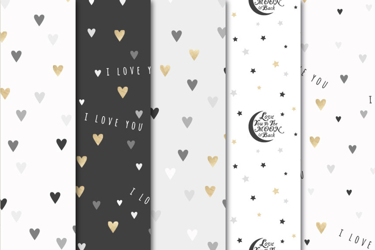 Digital Paper - I Love You preview 2