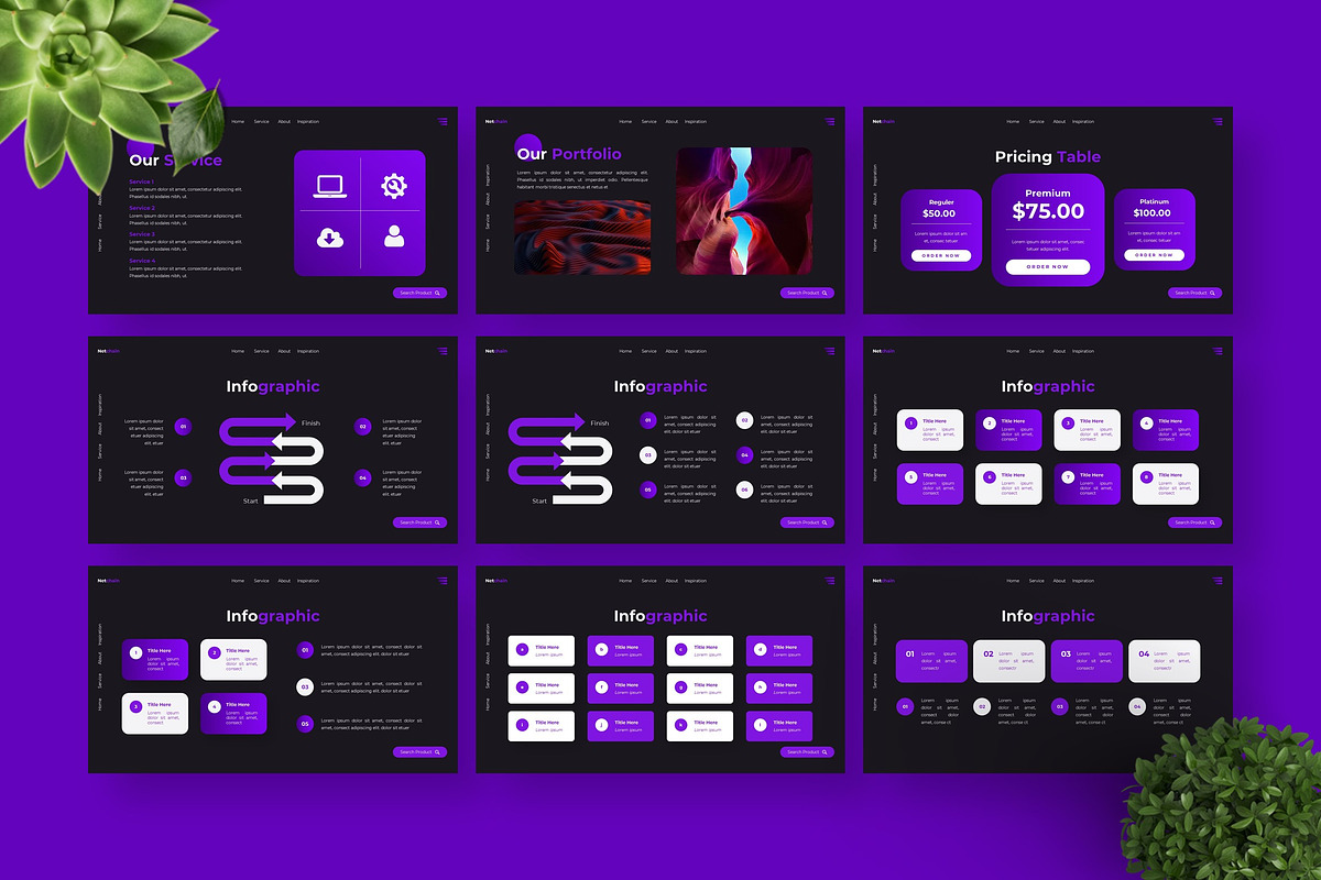 Netchain - Google Slide Templates, a Presentation Template by Deepslide ...