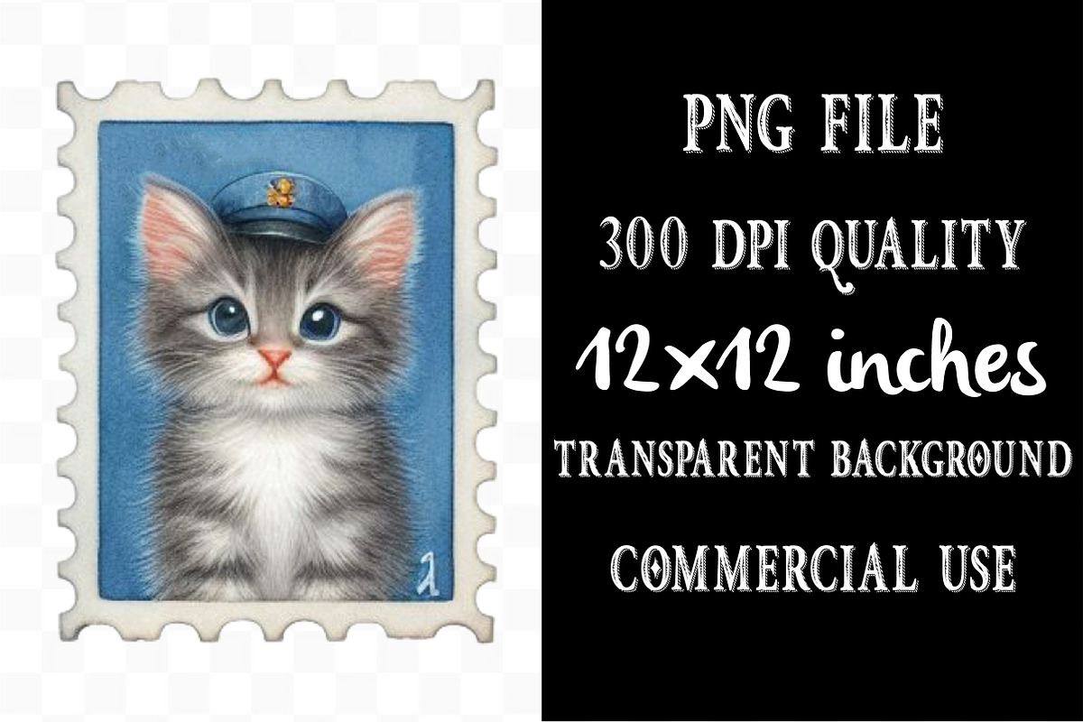 Funny Dog and Cat Postage Stamps, an Illustration by Designking (Photo 4 of 4)