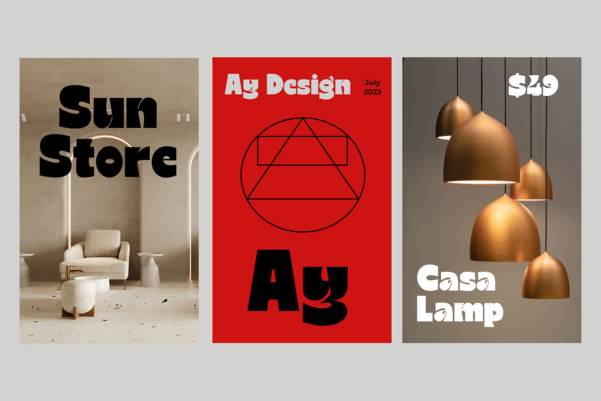 ID Larques One Typeface, a Sans Serif Font by EKAUNIK DZ (Photo 7 of 9)