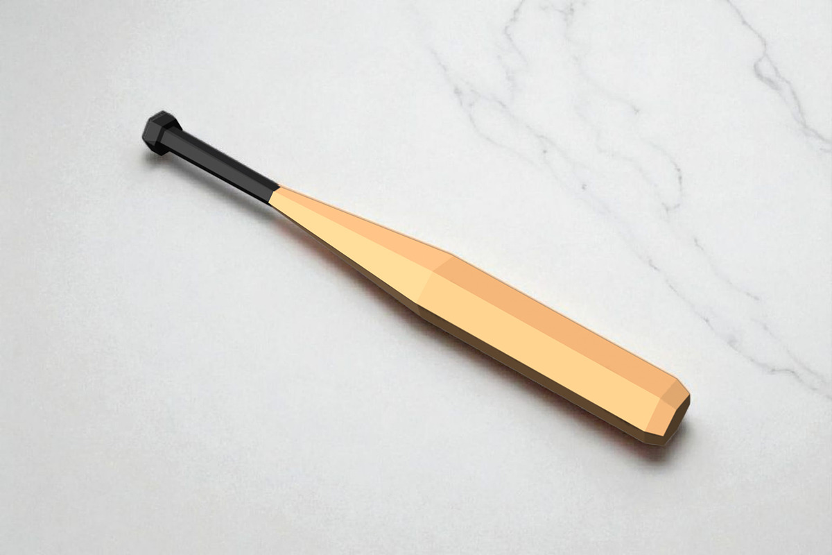 Baseball bat - 3d papercraft, a Templates & Theme by PAPER amaze (Photo 2 of 2)