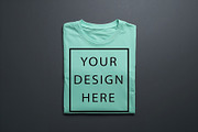 T-Shirt Mockup - Mint Green Edition, a Shirt Mockup by ForhadGFX (Thumbnail 5 of 12)