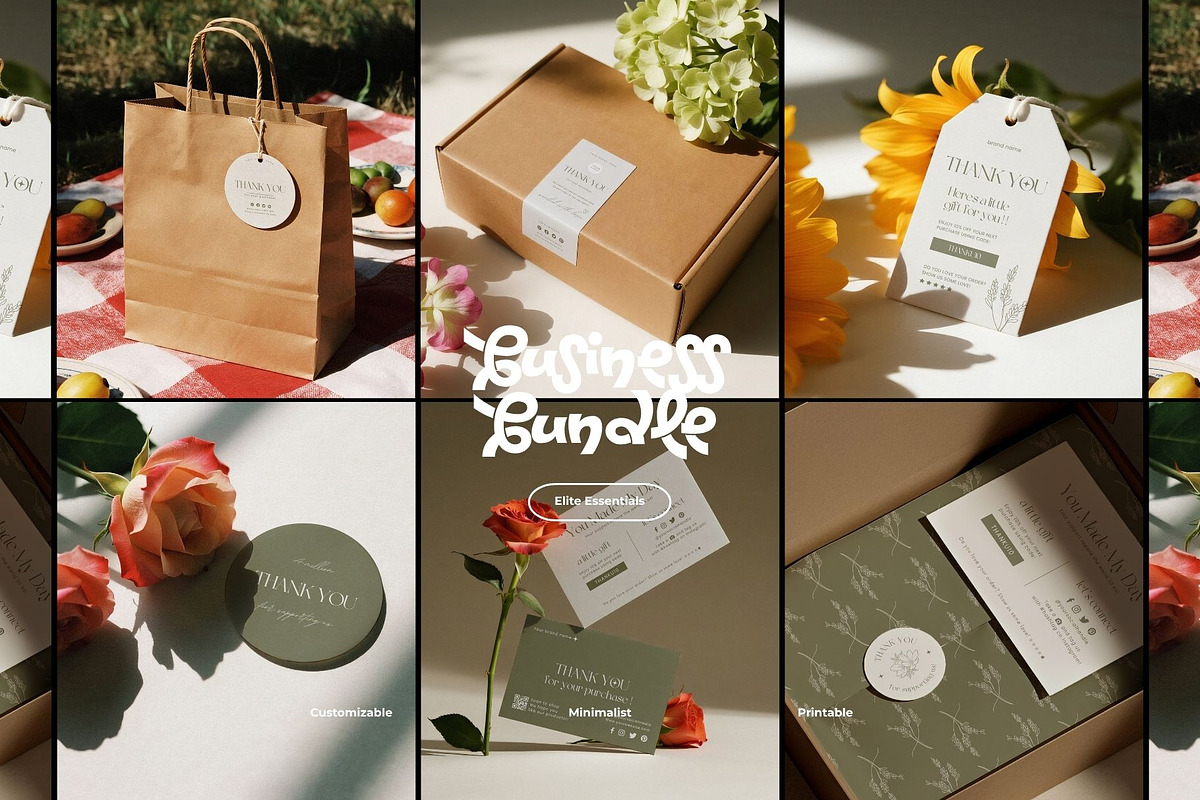Minimal Branding Packaging Kit Canva