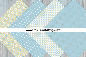 Nautical Sea Pattern Digital Paper