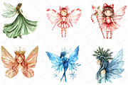 Fantasy Christmas Fairy Clipart, an Illustration by DreamPrint404 (Thumbnail 2 of 6)