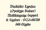 ED Bathurst - Blackletter Typeface, a Blackletter Font by Emyself Design (Thumbnail 6 of 10)