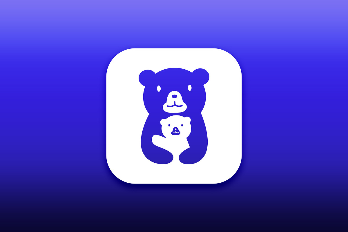 Bear mom and baby logo design, a Branding & Logo Template by vexper (Photo 4 of 4)