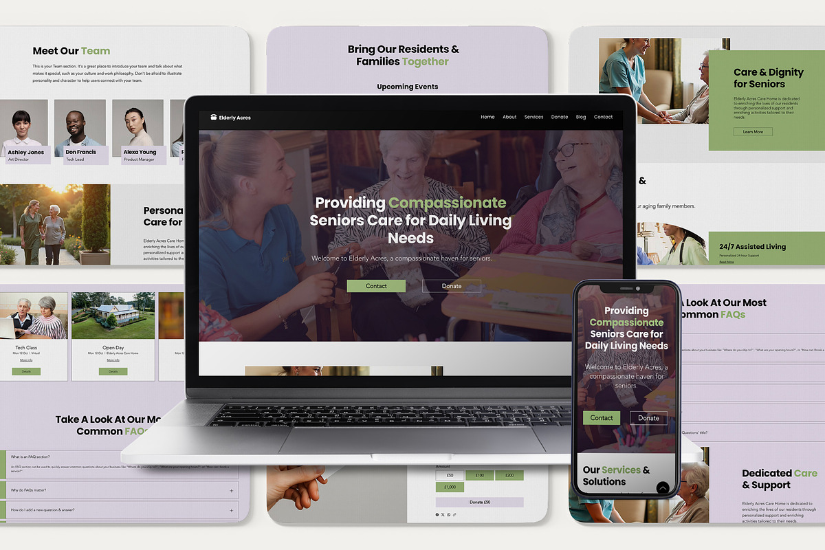 Wix Home Health Care Website, a Wix Template by Sky Dore Design (Photo 4 of 11)