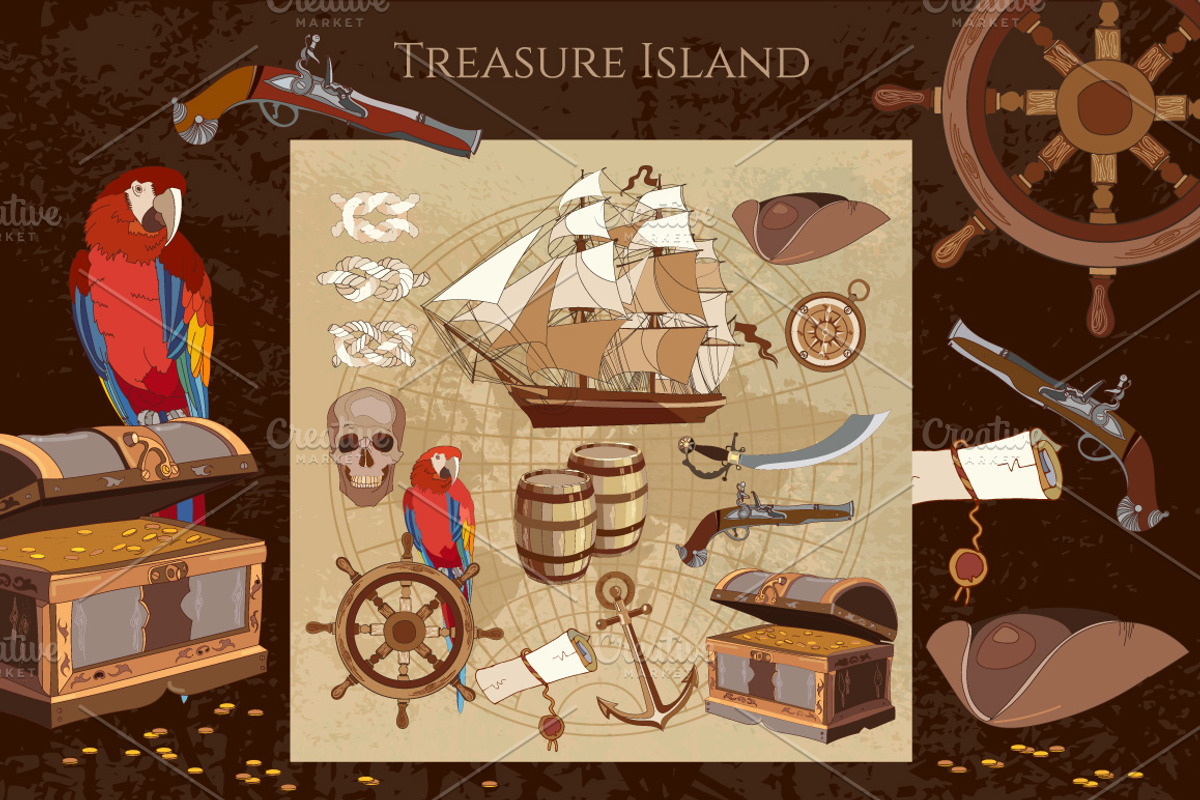 Treasure island collection, an Education Illustration by Matrioshka (Photo 8 of 9)