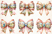 Easter Coquette Bow Clipart, an Illustration by DreamCafeArt (Thumbnail 2 of 5)