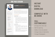 Professional Resume for word, a Resume Template by aivos (Thumbnail 2 of 7)