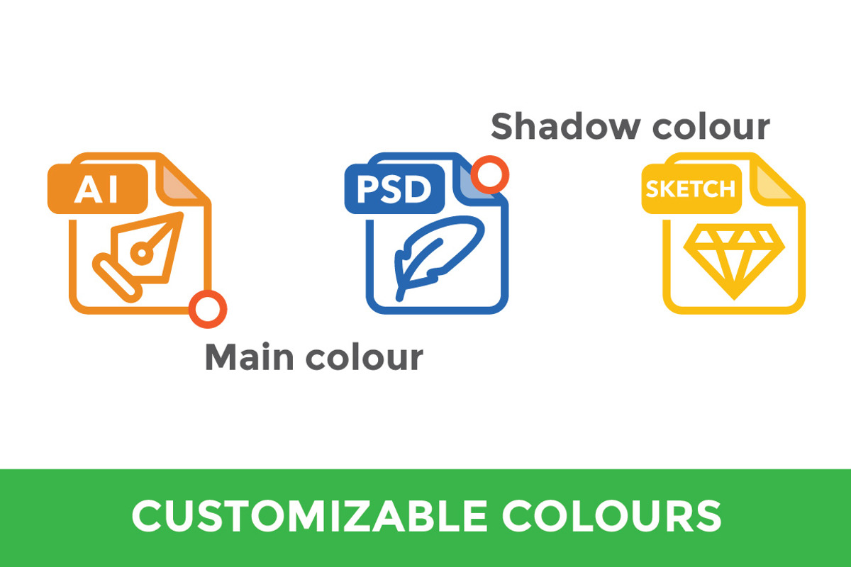 File Type Icons, an Outline Icon by Sarunw (Photo 3 of 4)