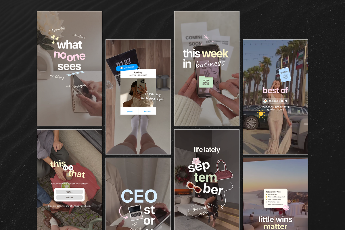 Viral iOS Reels Canva Templates, a Social Media Template by DigiPax (Photo 7 of 14)