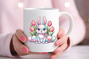 Floral Coquette Easter Bunny PNG, an Illustration by Black Bird Studio (Thumbnail 2 of 3)