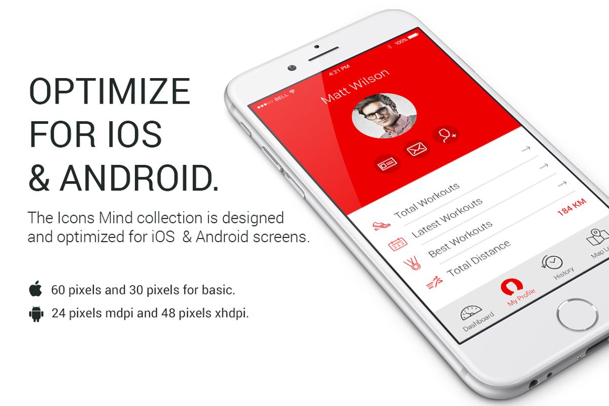 2,080 Icons for iOS, Android & Apps preview 2