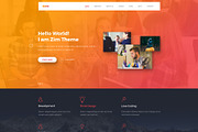 Zim One Page HTML, a HTML Template by Hervat (Thumbnail 2 of 3)