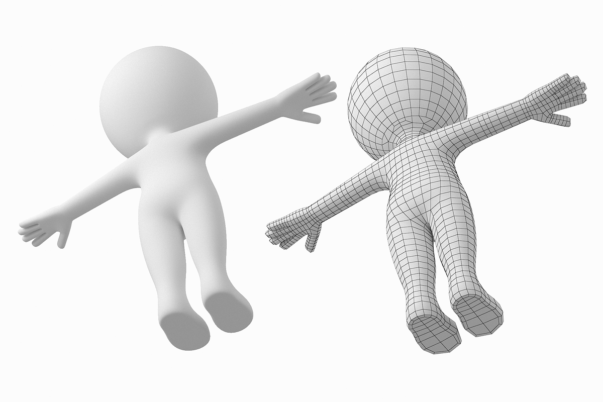 Cute Stylized Stickman in T-Pose, a Characters & Person 3D Model by VK Studio (Photo 6 of 8)