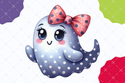 Quirky Cute Halloween Clipart Bundle, an Illustration by designcity5 (Thumbnail 4 of 5)