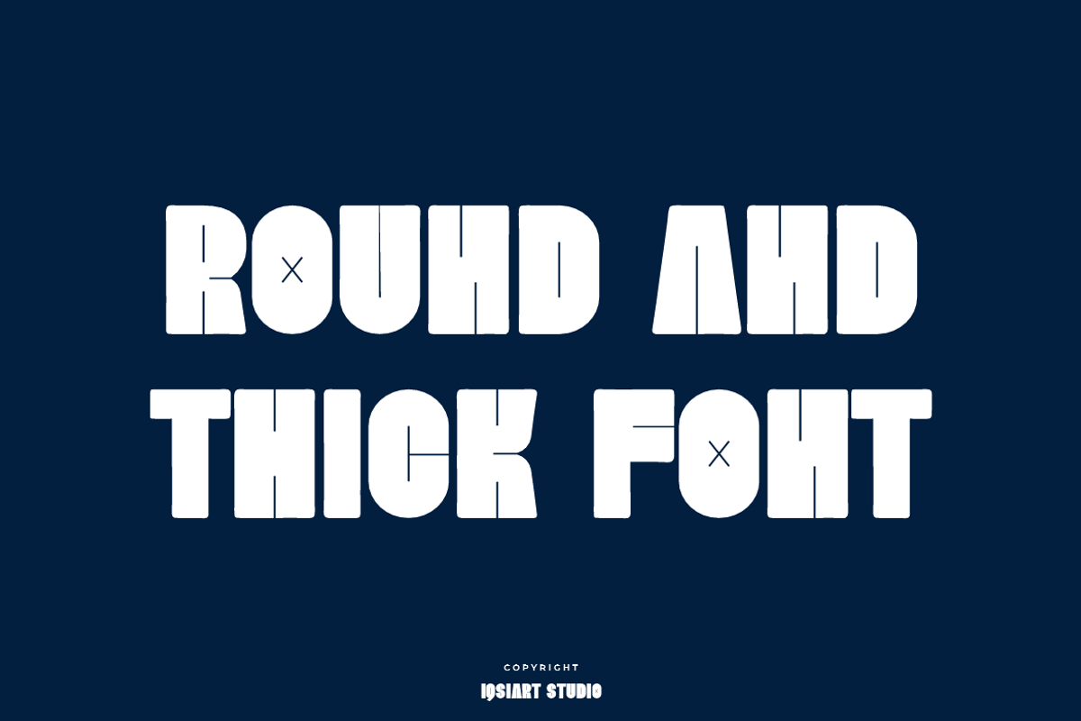 Kolod Raget - Round Font, a Sans Serif Font by Iqsiart Studio (Photo 2 of 6)