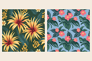 Tropical Floral Pattern Bundle, a Background Graphic by Daffodil Dream Studio (Thumbnail 3 of 3)