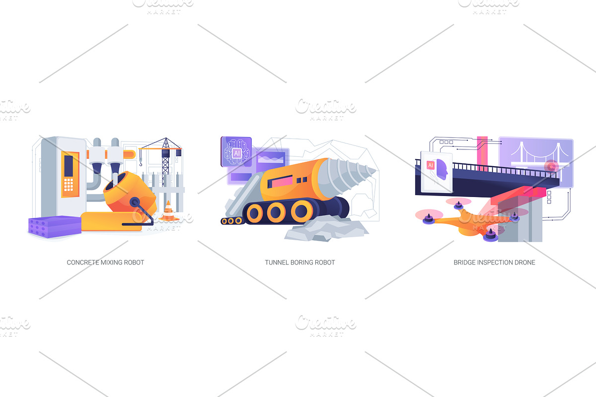 Heavy-Duty Robotics in, a Technology Illustration by Visual Generation