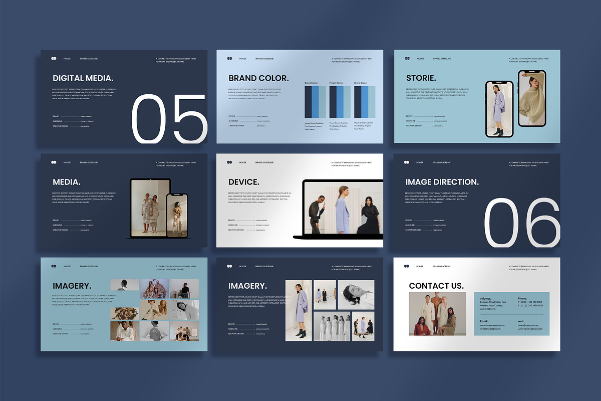 Brand Guideline Template, a Presentation Template by UpSolution (Photo 8 of 9)