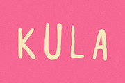 Kula I A Tropical Display Font, a Handwritten Font by Taylor Penton (Thumbnail 1 of 4)