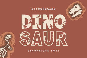 Dinosaur - Decorative Font