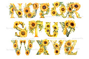 Sunflowers Alphabet | Yellow Letter, a Seasonal Illustration by GlamArtZhanna (Thumbnail 3 of 5)