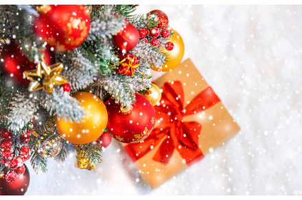 Christmas tree background greeting, a Holiday Photo by yanadjana