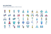 Lighting and electric bulb icon set, an Icon by Icongeek26 (Thumbnail 2 of 4)