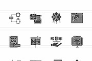 25 AI Content Creation Glyph Icons, a Solid Icon by IconBunny (Thumbnail 2 of 2)