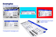 Boarding Pass Mockup, a Product Mockup by doghead (Thumbnail 2 of 2)