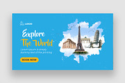 Travel Youtube Thumbnail Bundle, a Social Media Template by Shahjahangdb1 (Thumbnail 5 of 21)